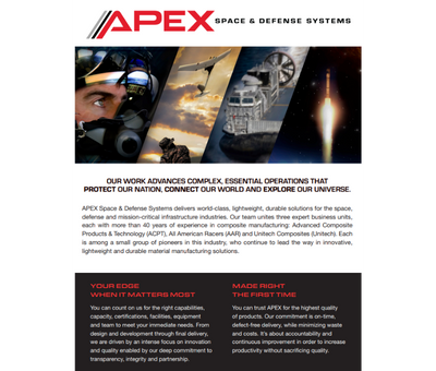 APEX Sales Flyer